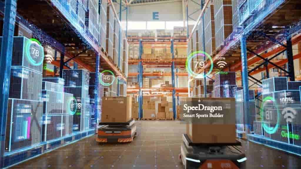 供应链支持展示，包括仓库、物流配送和货源管理